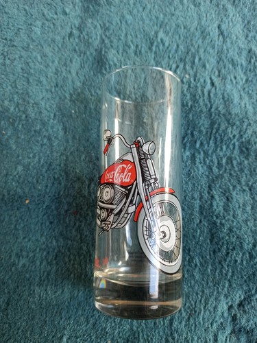 Coca cola glass motorcycle - coca-cola,