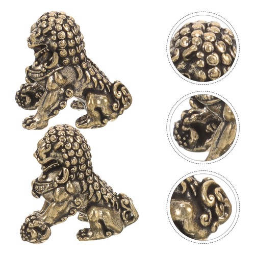 Pcs mini lion statue - 2,