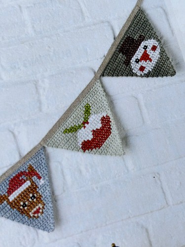 Christmas yule bunting - bunting,