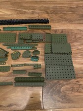 Vintage Meccano green Military parts