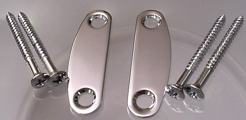 Twin chrome guitar neck joint - neck,