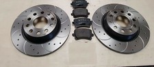 FOR TOYOTA CELICA 1.8 VVTI 1999-2006 REAR DRILLED GROOVED BRAKE DISCS & PADS