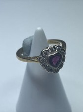 18ct Gold Diamond RUBY Ladies