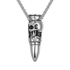 Silver Bullet with Skull