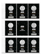 Complete Star Wars Legal Tender 50p Coin Set - 8 Piece BU 50p Set