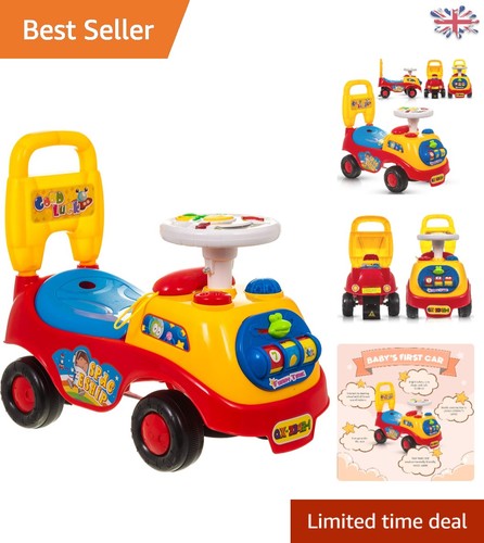 Colorful push along buggy car - push,