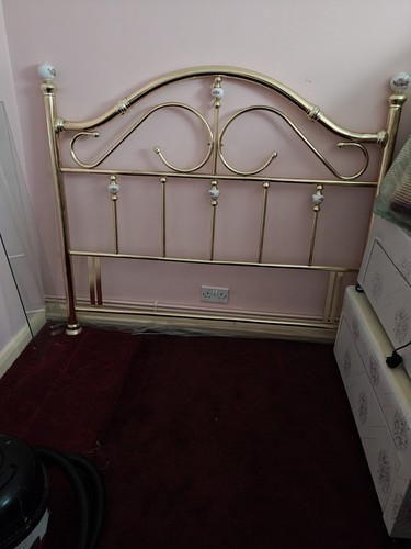 Metal freestanding headboard - metal,