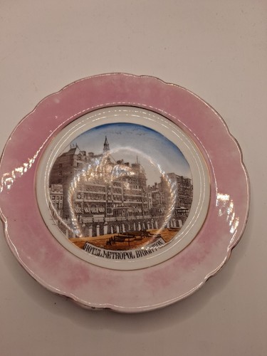Lustre ware plate - ware, hotel