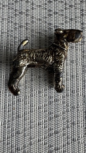 Vintage lead airedale - vintage, terrier