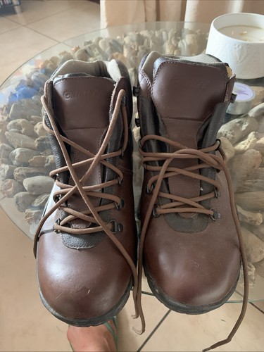 Mens tec brown leather - hi,