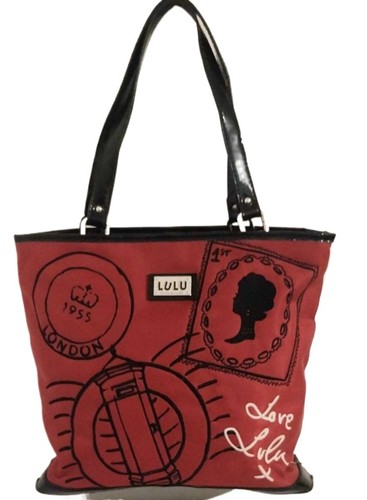 Lulu guinness red satin medium - lulu,