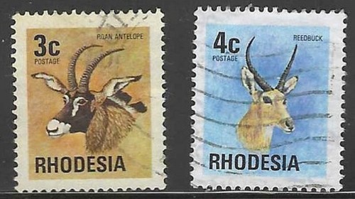 Rhodesia 1974 antelope stamp - antelope,