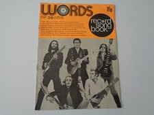 WORDS - RECORD SONG BOOK -