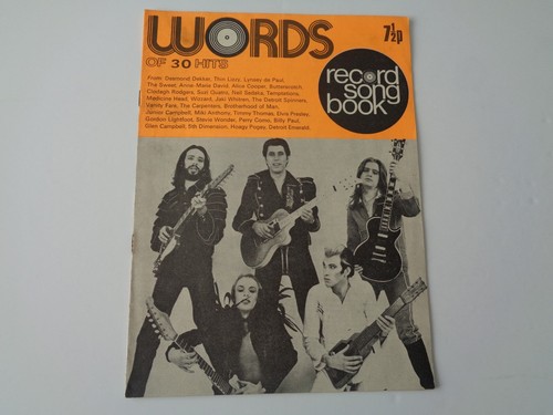 Words record song book - words,