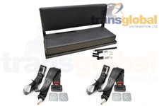 Black Vinyl Folding Rear Bench