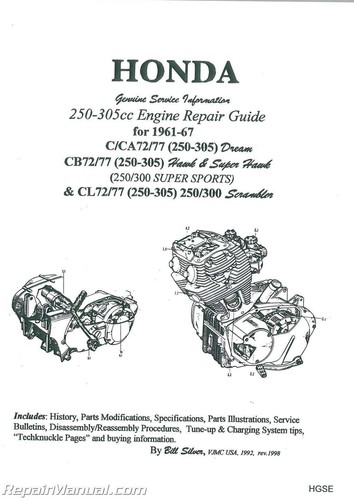 Honda 250cc 305cc dream hawk - 250cc,
