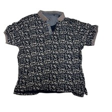 Red Herring Hawaiian polo shirt Mens Size large Short Sleeved