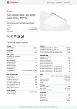 GLAMOX - LED 600x600 Modular