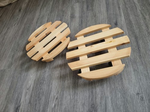 Set wooden plant pot - set, 2