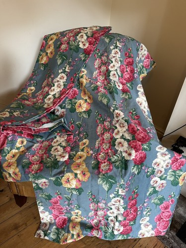 Sanderson hollyhocks cotton - sanderson,