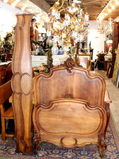 French Antique Carved Walnut