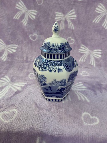 Spode blue italian mini lidded - blue,