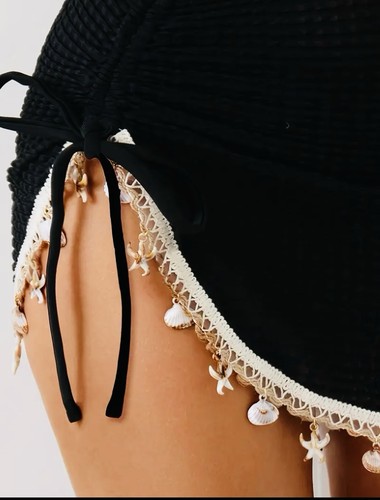Beach cover skirt black - beach,