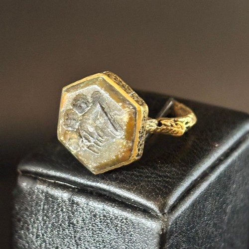 Antique roman bronze ring - roman,