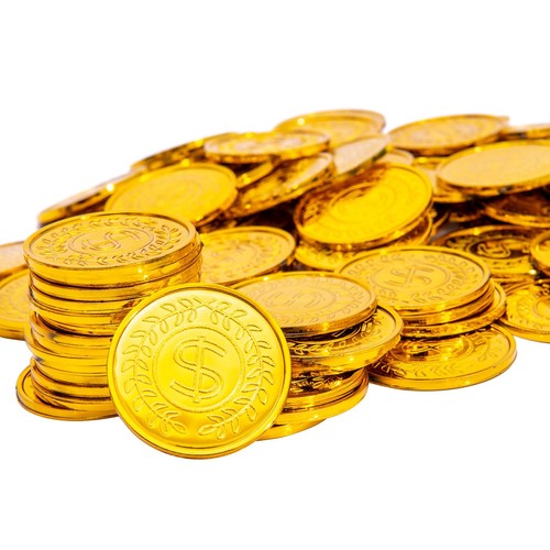 100 pcs plastic gold - plastic,