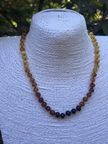 Amber necklace mix - necklace,