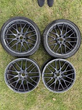 x4 GENUINE 19"/20"  MERCEDES C63s ALLOY WHEELS BLACK C CLASS W205 C207 AMG COUPE