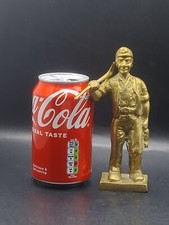 Vintage Cast Brass Coal Miner Ref#10 MPA
