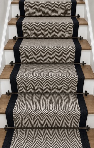Herringbone stair runner - herringbone,