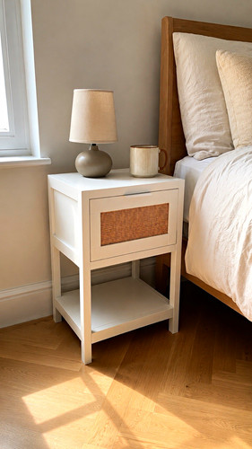 Set white rattan - set,