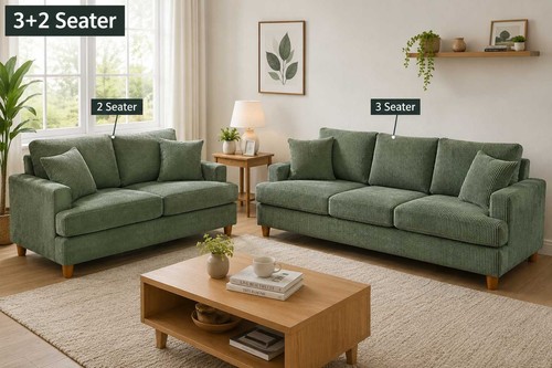 Seater corduroy sofa jumbo - 3+2,
