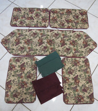 VINTAGE TAPESTRY / JACQUARD? Padded TABLE RUNNER  / 4 PLACE MATS with 4 NAPKINS