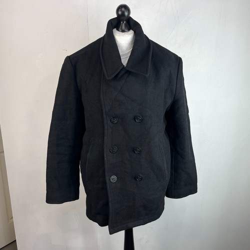 Genuine navy black wool - us,