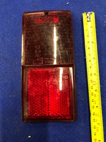 Lucas l782 rear red lens - lucas, aston