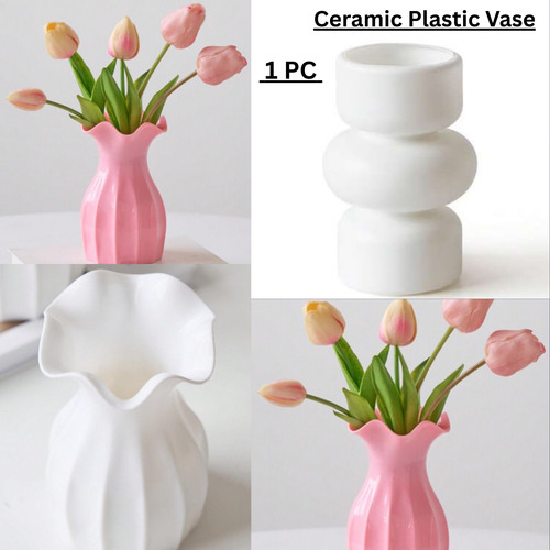 Plastic flower vase - flower,