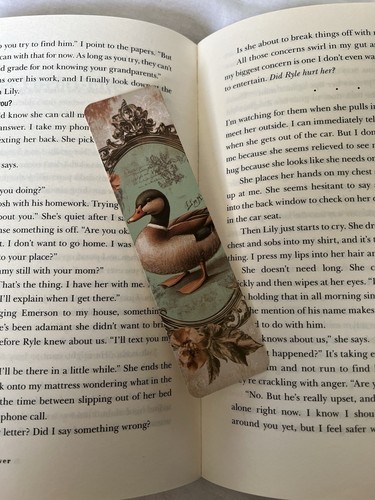 Mallard duck bookmark with - bookmark,