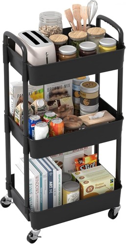 Tier storage trolley cart on - cart,
