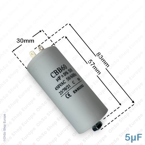 Universal 5uf capacitor cbb60 - 5uf,