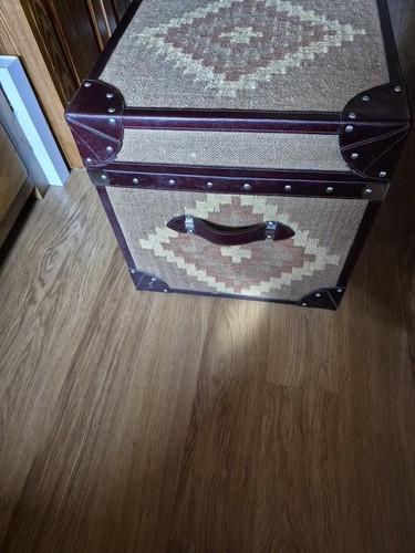 Patterned killim and leather - patterned,
