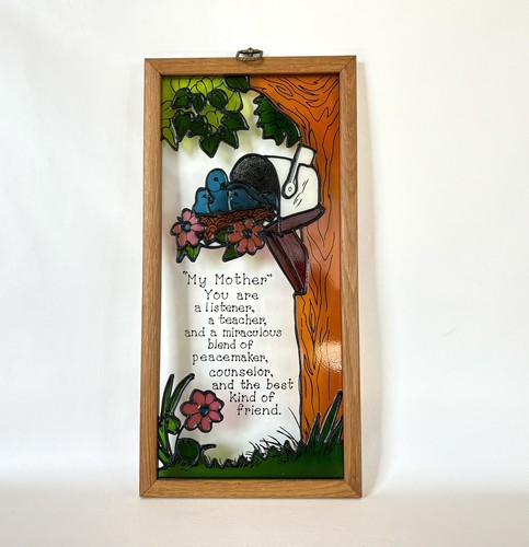 Stained art glass hanging - stained,