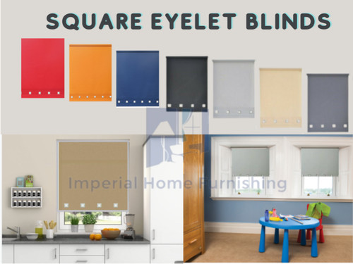 Square eyelet fabric blind - eyelet,