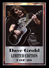 DAVE GROHL   SIGNED  LIMITED EDITION   FRAMED