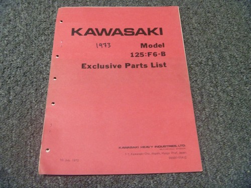 1973 kawasaki 125 - 1973, 125:f6-b