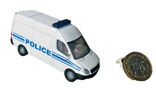 Toy car real police van - toy,