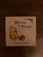 Winnie The Pooh and Piglet on a gate Ceramic ornament