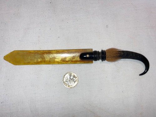 Antique chamois letter opener